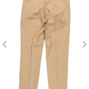 Nili Lotan Straight leg Cropped Pant, 97 percent Cotton 3 percent Elastin